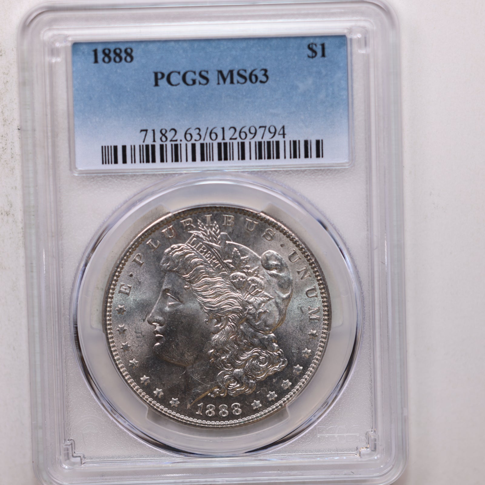 1888 $1, Morgan Silver Dollar, PCGS Certified MS-63, Store Sale #GDR0278.