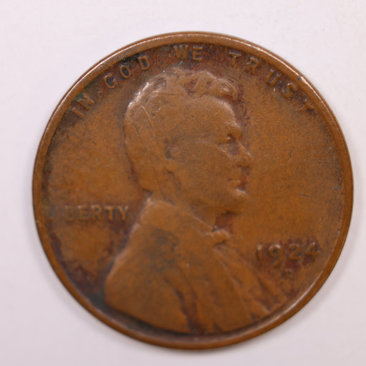 1924-D Lincoln Cent, Very Good Circulated Coin, Store #CT1882