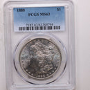1888 $1, Morgan Silver Dollar, PCGS Certified MS-63, Store Sale