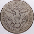 1907-D Barber Half Dollar, Very Good Circulated Coin, Store