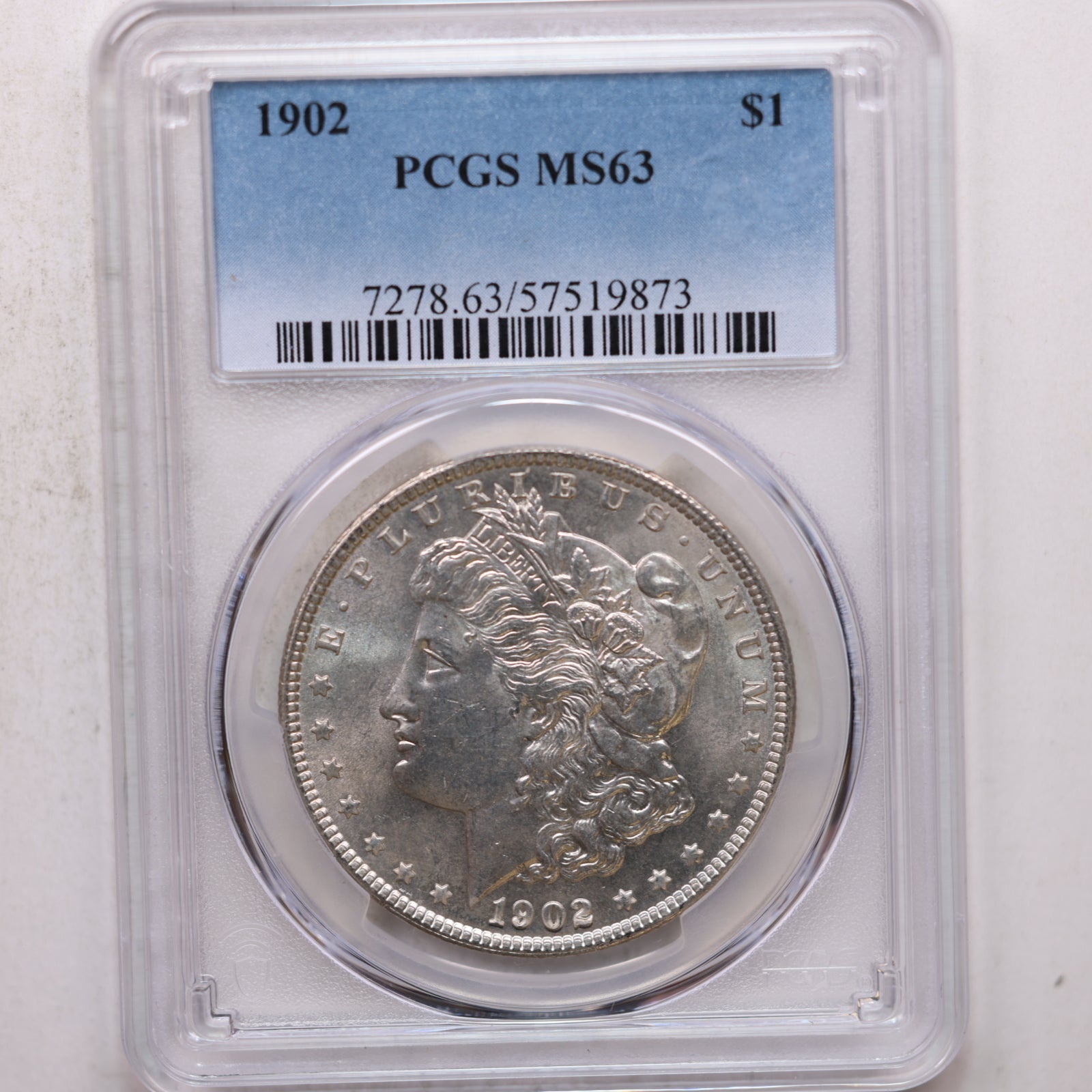 1902 $1, Morgan Silver Dollar, PCGS Certified MS-63, Store Sale #GDR0279.