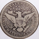 1907-O Barber Half Dollar, Good+ Circulated Coin, Store