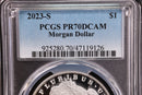 2023-S Morgan Silver Dollar Commem Proof, PCGS PR70DCAM, Store
