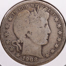 1908-D Barber Half Dollar, Good Circulated Coin, Store