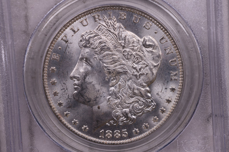 1885-O Morgan Silver Dollar., PCGS MS-63., Store