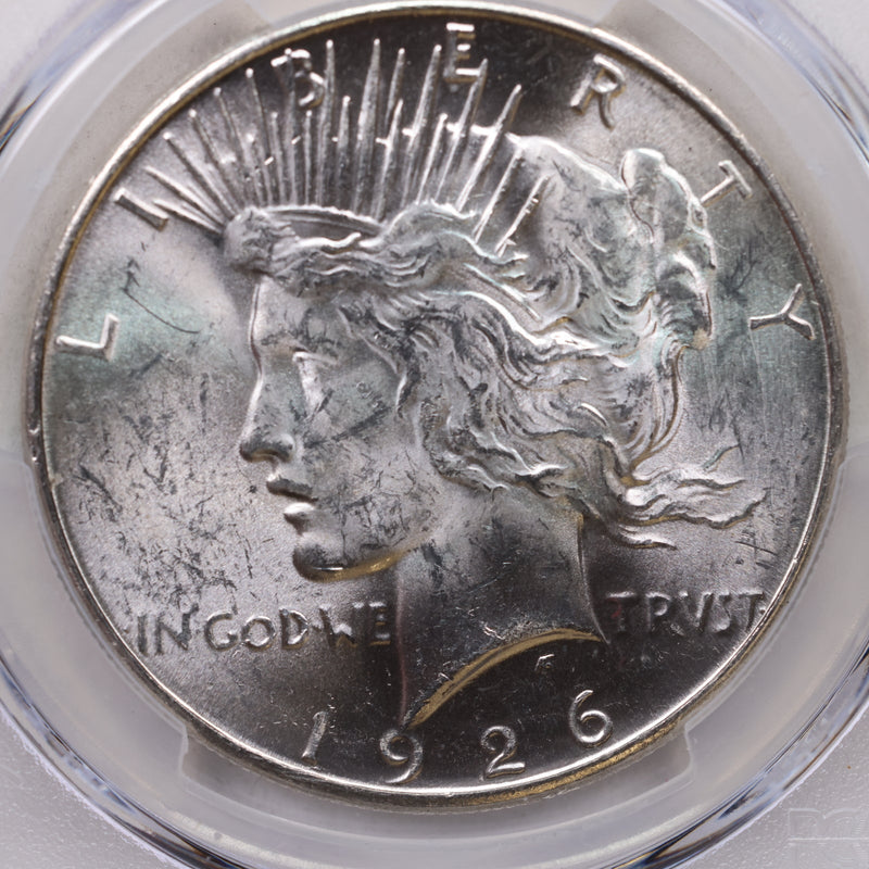 1926-S $1, Peace Silver Dollar, PCGS Certified MS-63, Store Sale