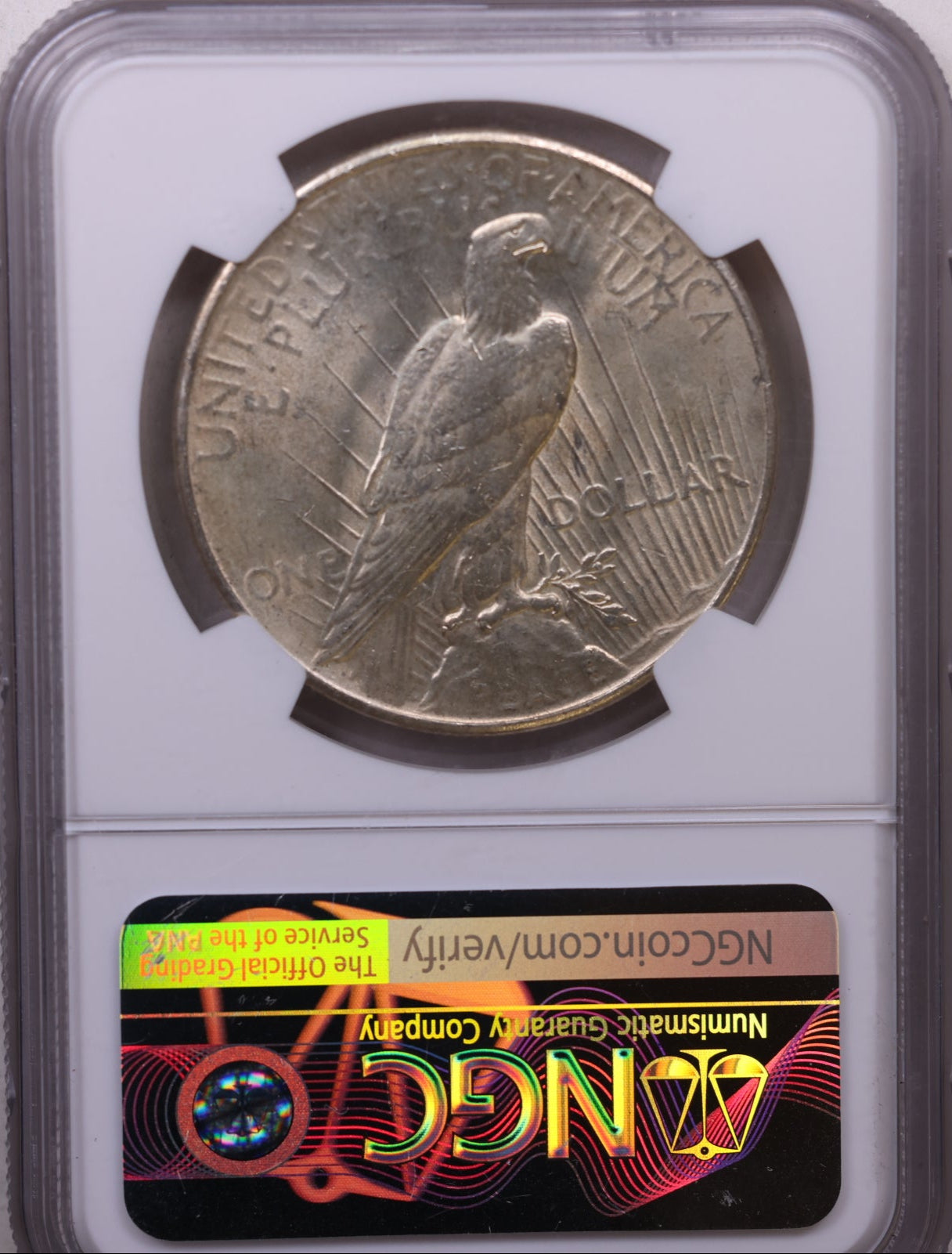 1935 $1, Peace Silver Dollar, NGC Certified MS-62, Store Sale #GDR0288.