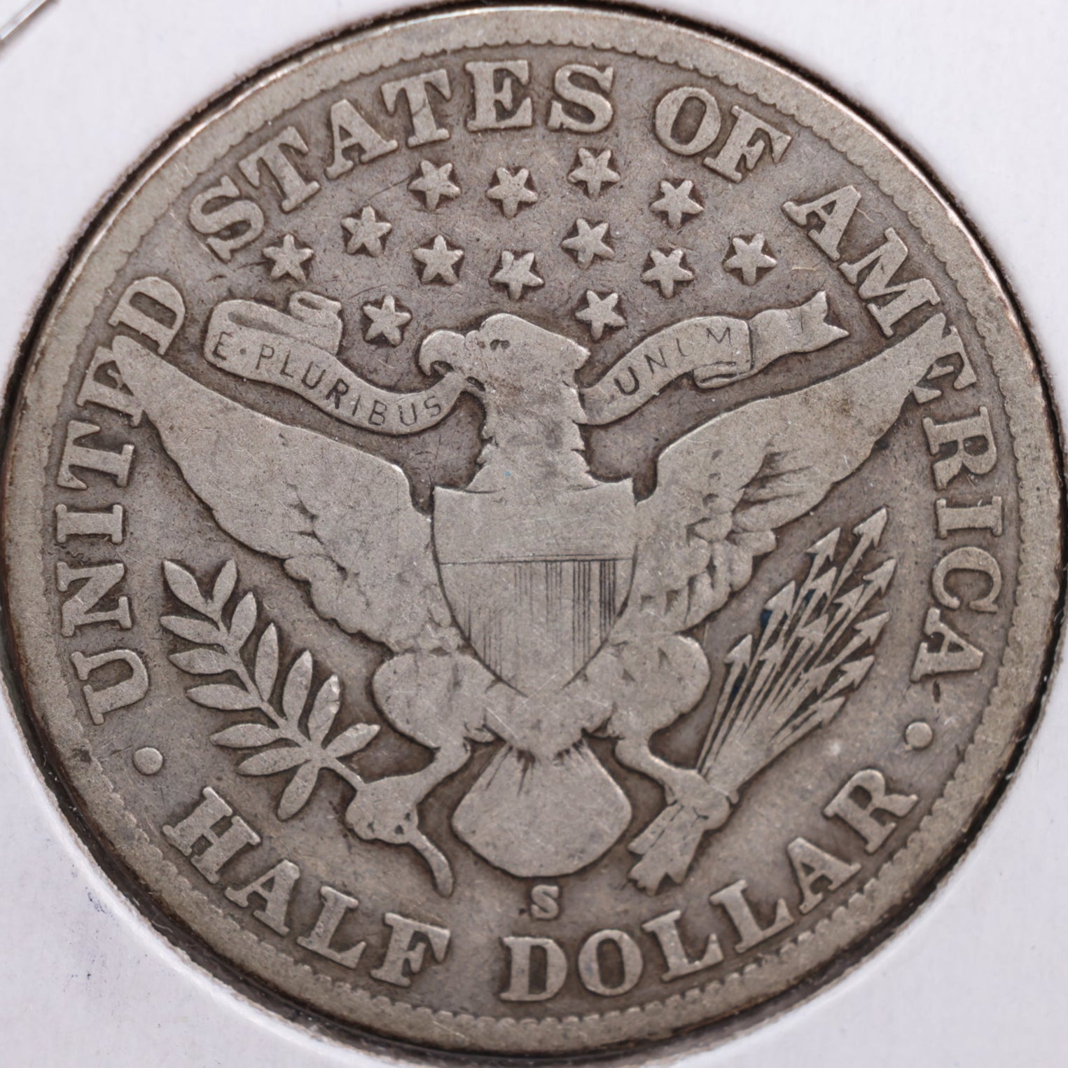 1908-S Barber Half Dollar, Very Good Circulated Coin, Store #HR0604