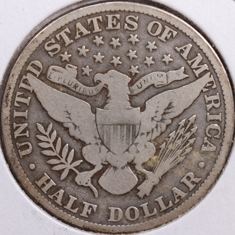 1909 Barber Half Dollar, Very Good Circulated Coin, Store