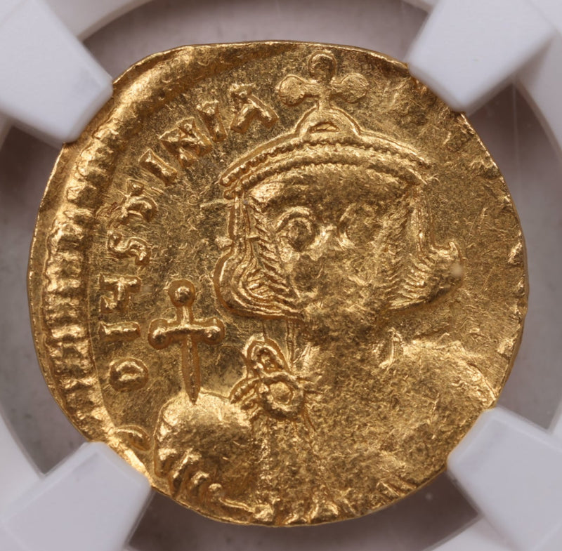 AD 685-695, Byzantine Empire, Justin II, Ancient Coin, NGC Ch MS, Store