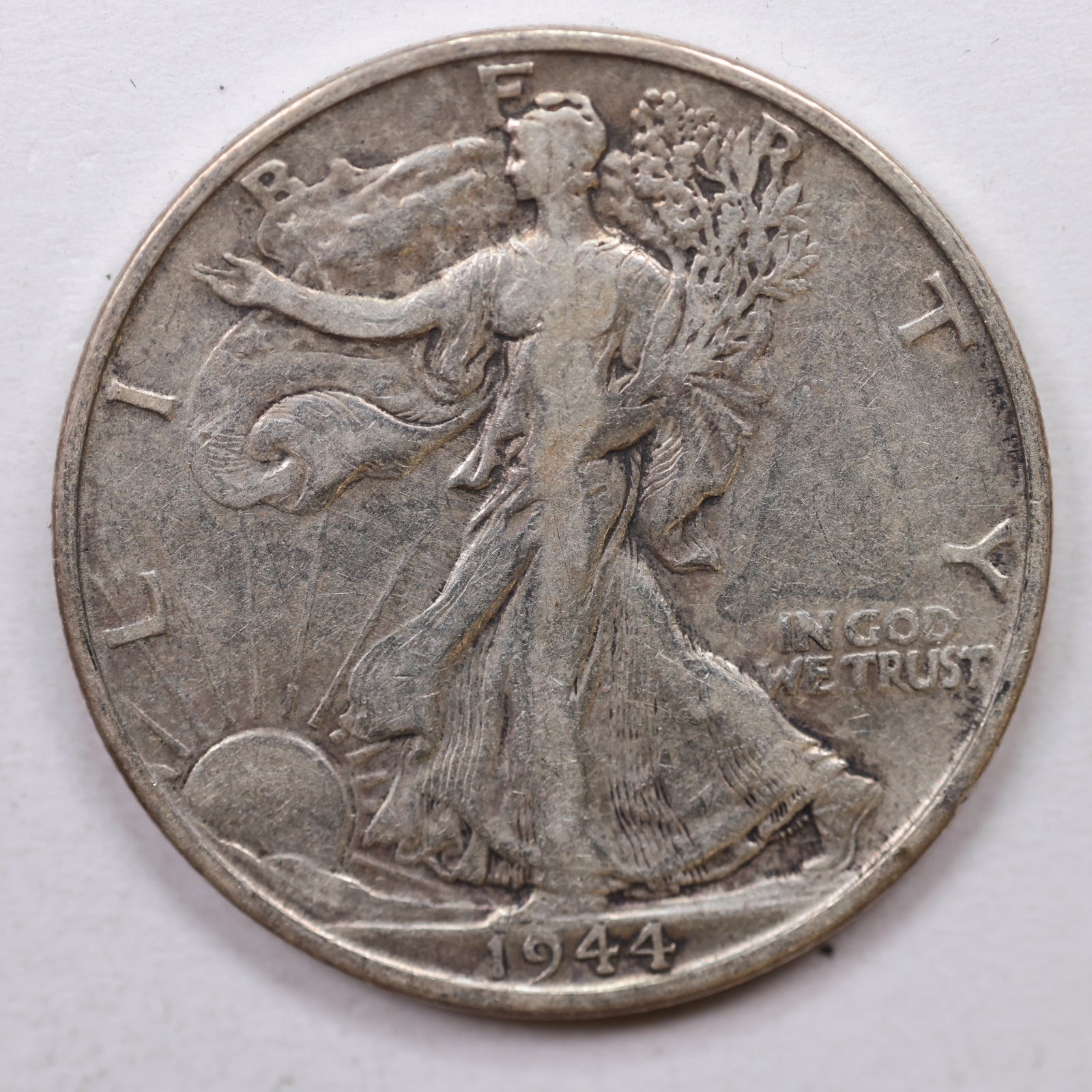 1943-S Walking Liberty Silver Half Dollar, Very Fine Circulated Coin, Store #HR0018