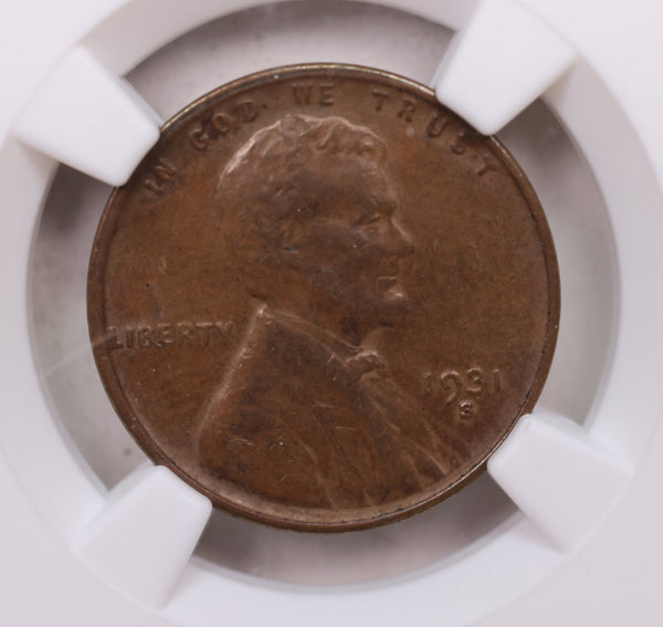 1931-S Lincoln Wheat Cents, NGC Certified XF-45, Store Sale #GCT059.