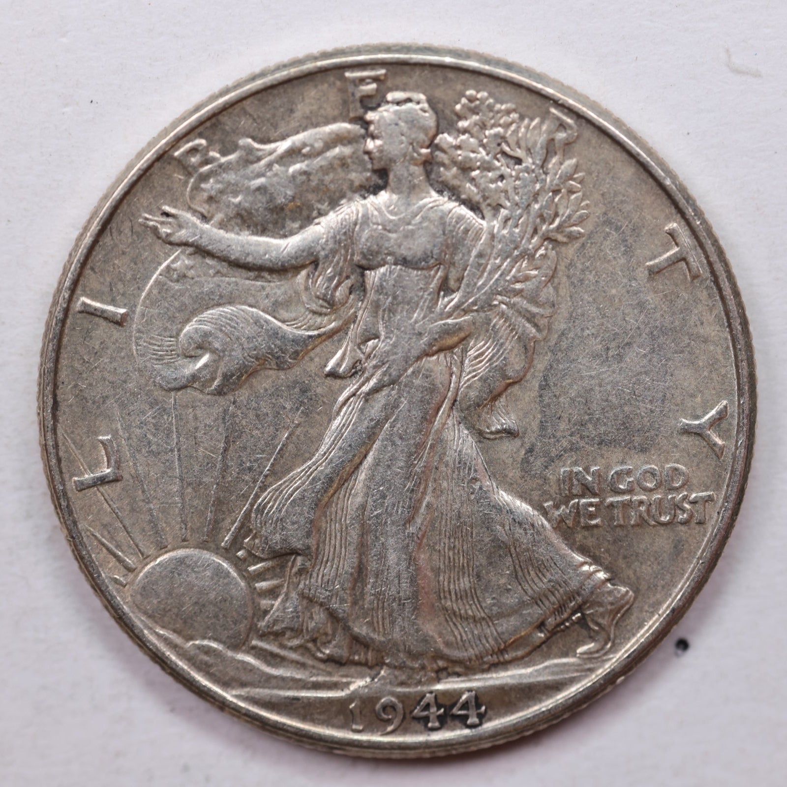 1944 Walking Liberty Half Dollar, Very Fine+ Circulated Coin, Store #HR0020