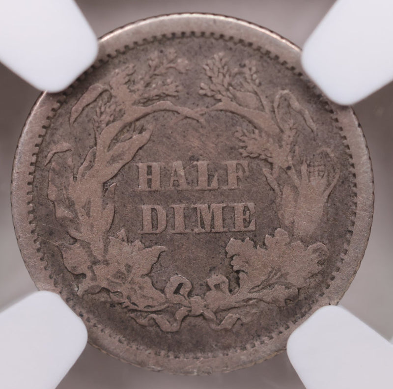1866 Seated Liberty Half Dime, NGC Graded F-12, Store Sale