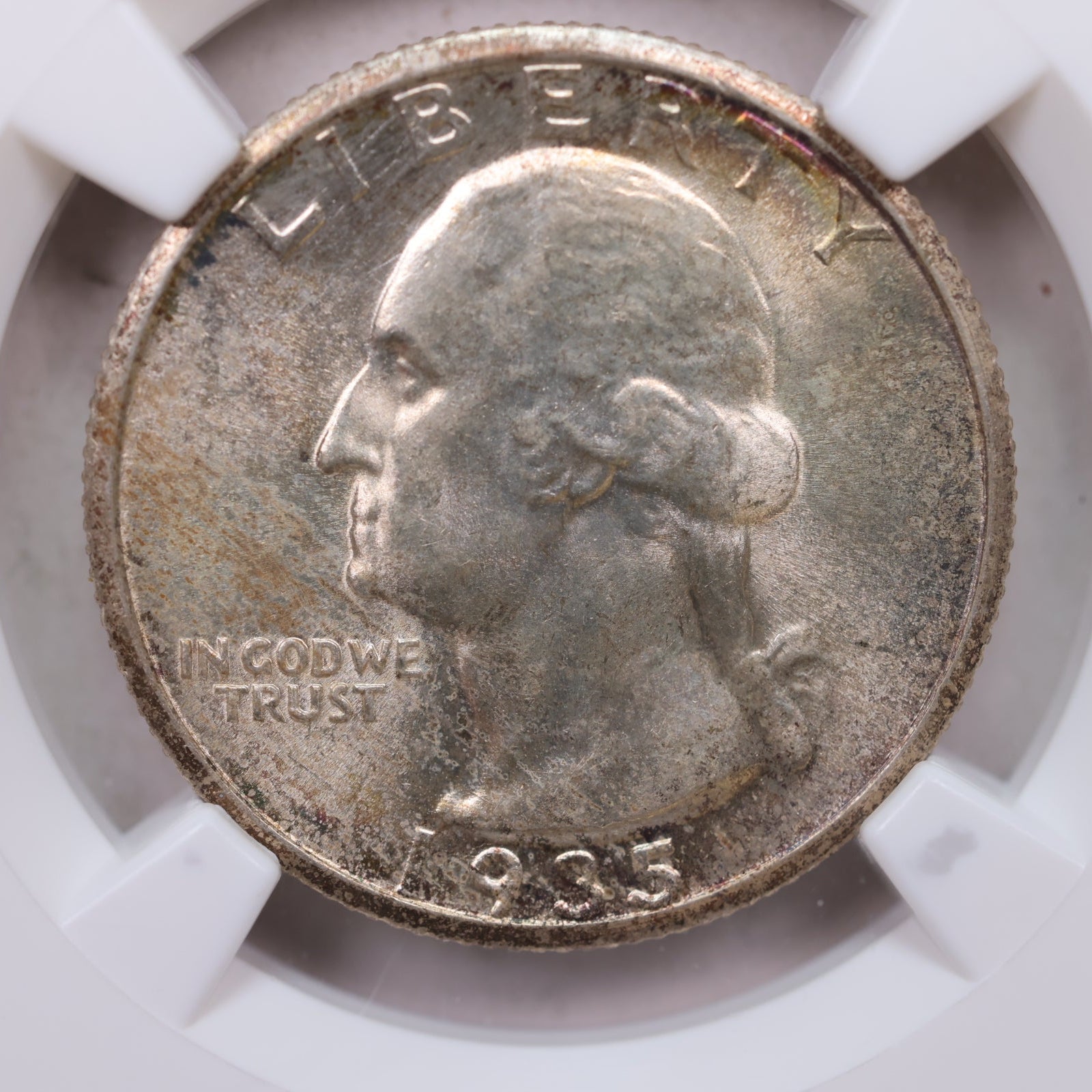 1935-S Washington Silver Quarter, NGC Graded MS-64, Store Sale #QR1464.