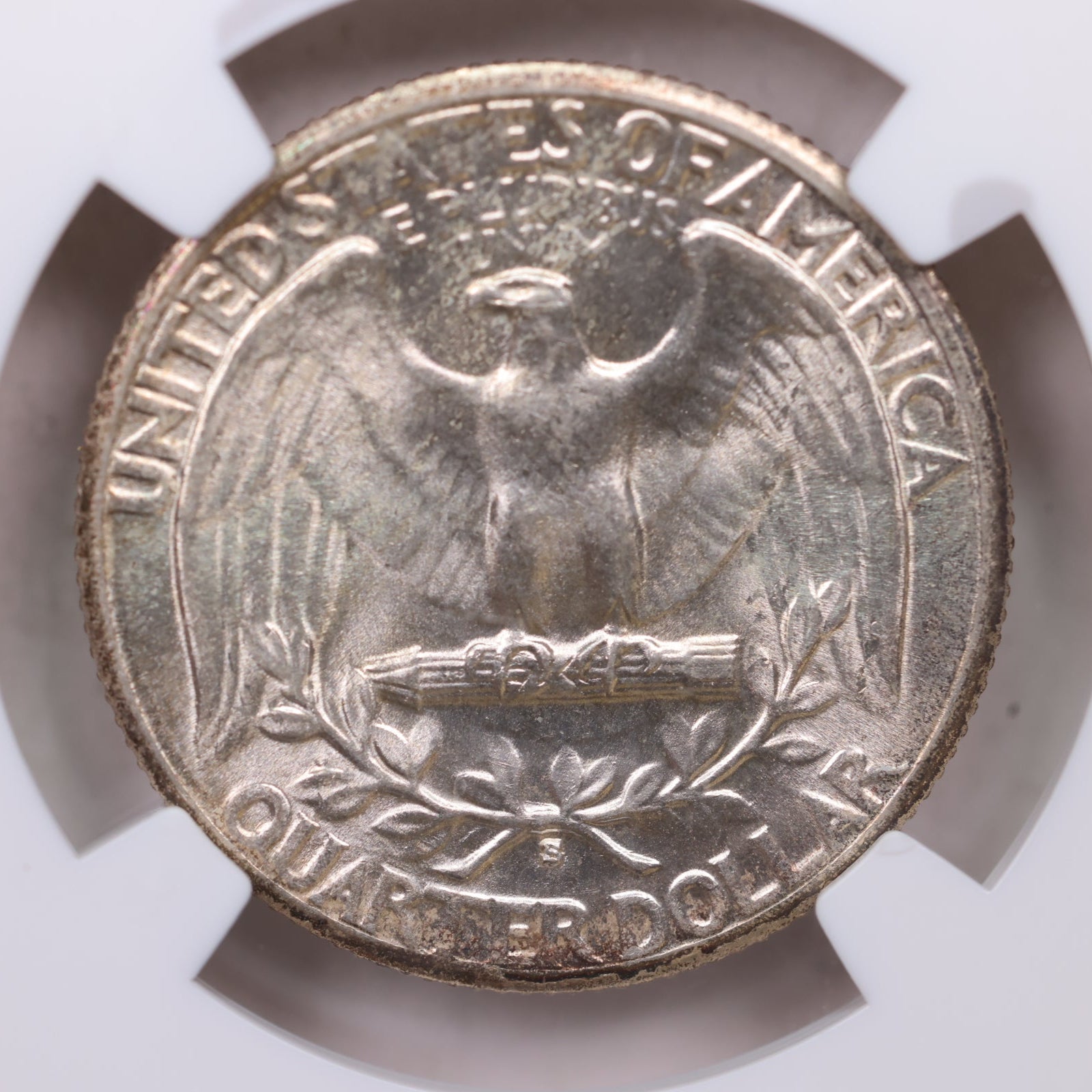 1935-S Washington Silver Quarter, NGC Graded MS-64, Store Sale #QR1464.