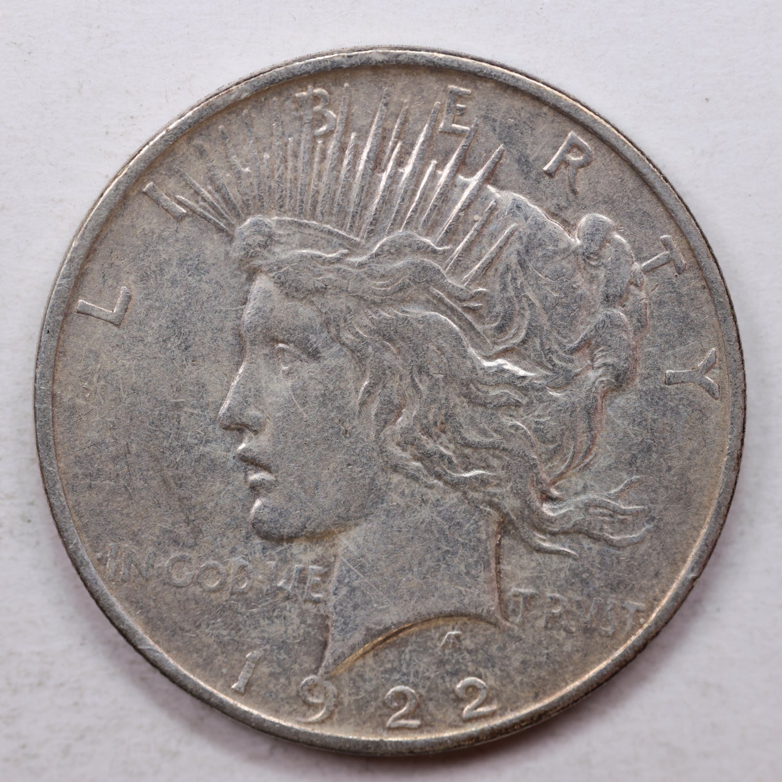 1922-D Peace Silver Dollar, Extra Fine Circulated Condition, Coin., Store Sale #DR0004.