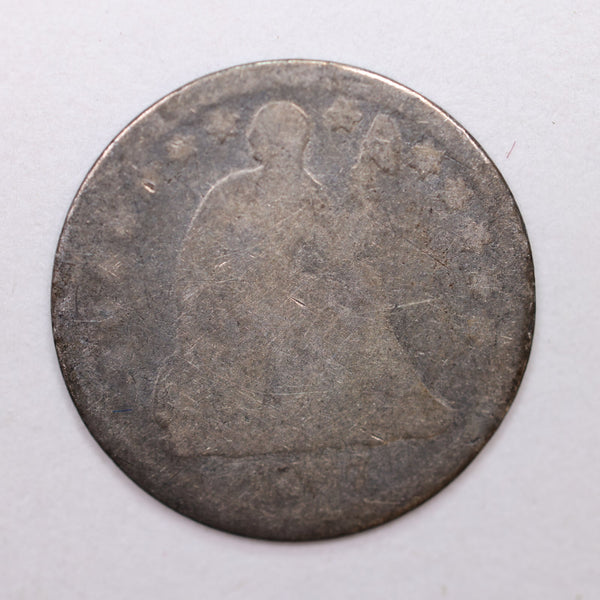 1857 Seated Liberty Half Dime, Fair Circulated Coin, STORE Sale #HE0013.