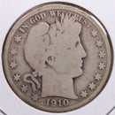 1910-S Barber Half Dollar, Good Circulated Coin, Store