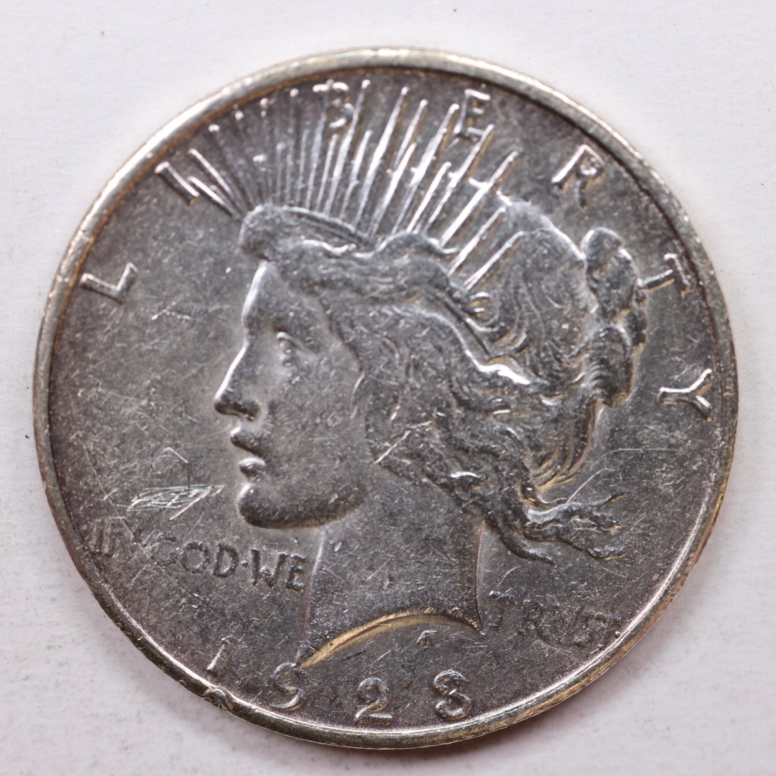 1923-s Peace Silver Dollar, Uncirculated Condition, Mint State, Store Sale #DR0012.