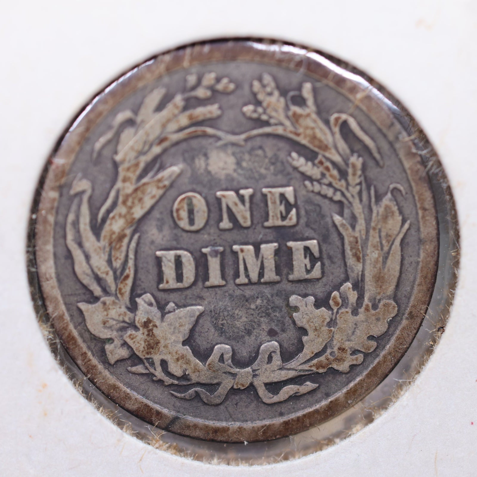 1908 Barber Dime, Very Good+ Circulated Coin, Store #DE657