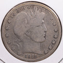 1911-S Barber Half Dollar, Very Good Circulated Coin, Store