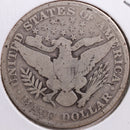 1912 Barber Half Dollar, Very Good Circulated Coin, Store