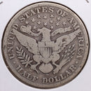 1912-D Barber Half Dollar, Very Good Circulated Coin, Store