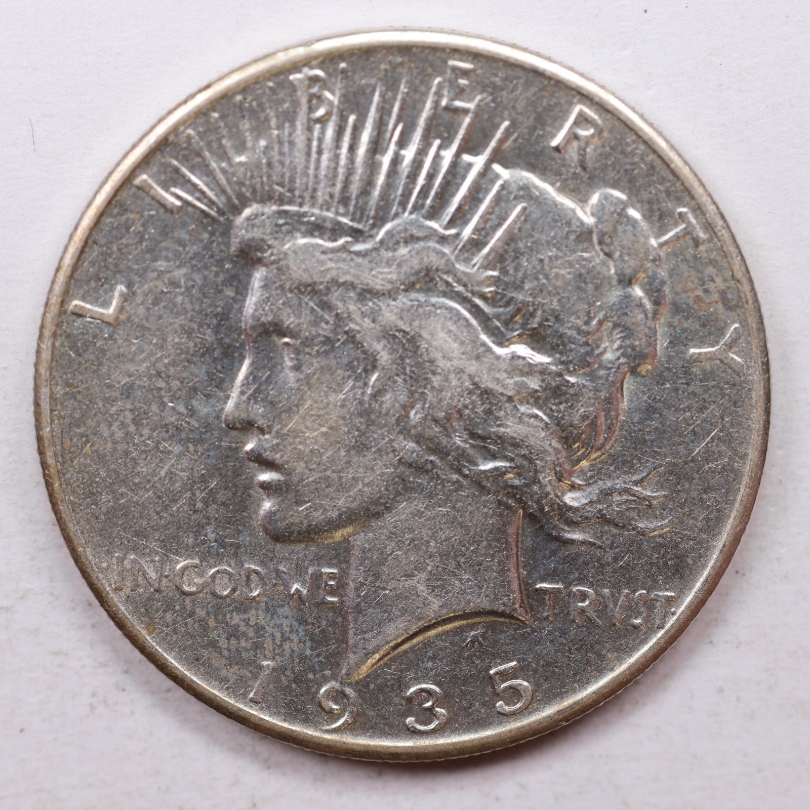 1935 Peace Dollar, Extra Fine Circulated Coin, Store #DR0031.