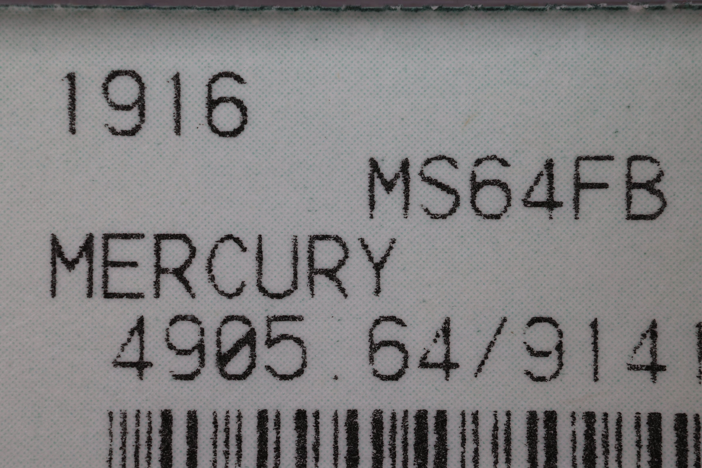 1916 Mercury Silver Dime., NGC MS64 FB., Store #585
