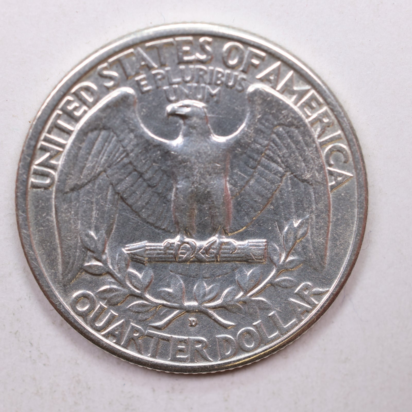 1932-D Washington Silver Quarter, Gem Mint State, Uncirculated Coin, Store Sale #QR796.