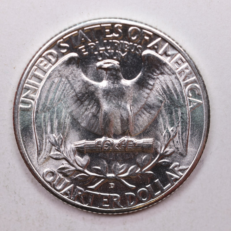 1937-D Washington Silver Quarter, Gem Mint State, Uncirculated Coin, Store Sale