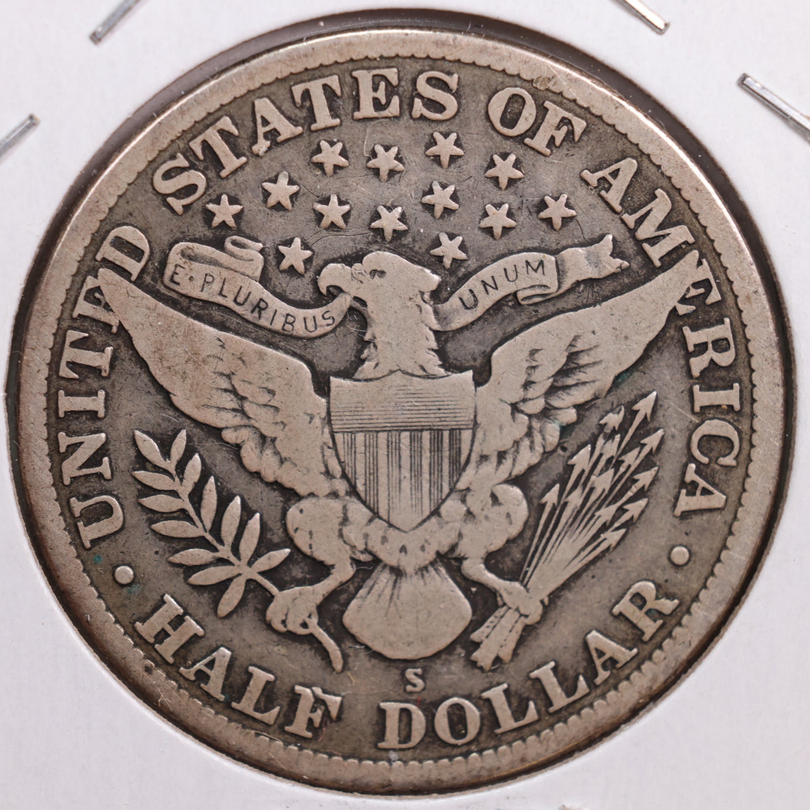 1912-S Barber Half Dollar, Fine Circulated Coin, Store #HR0558