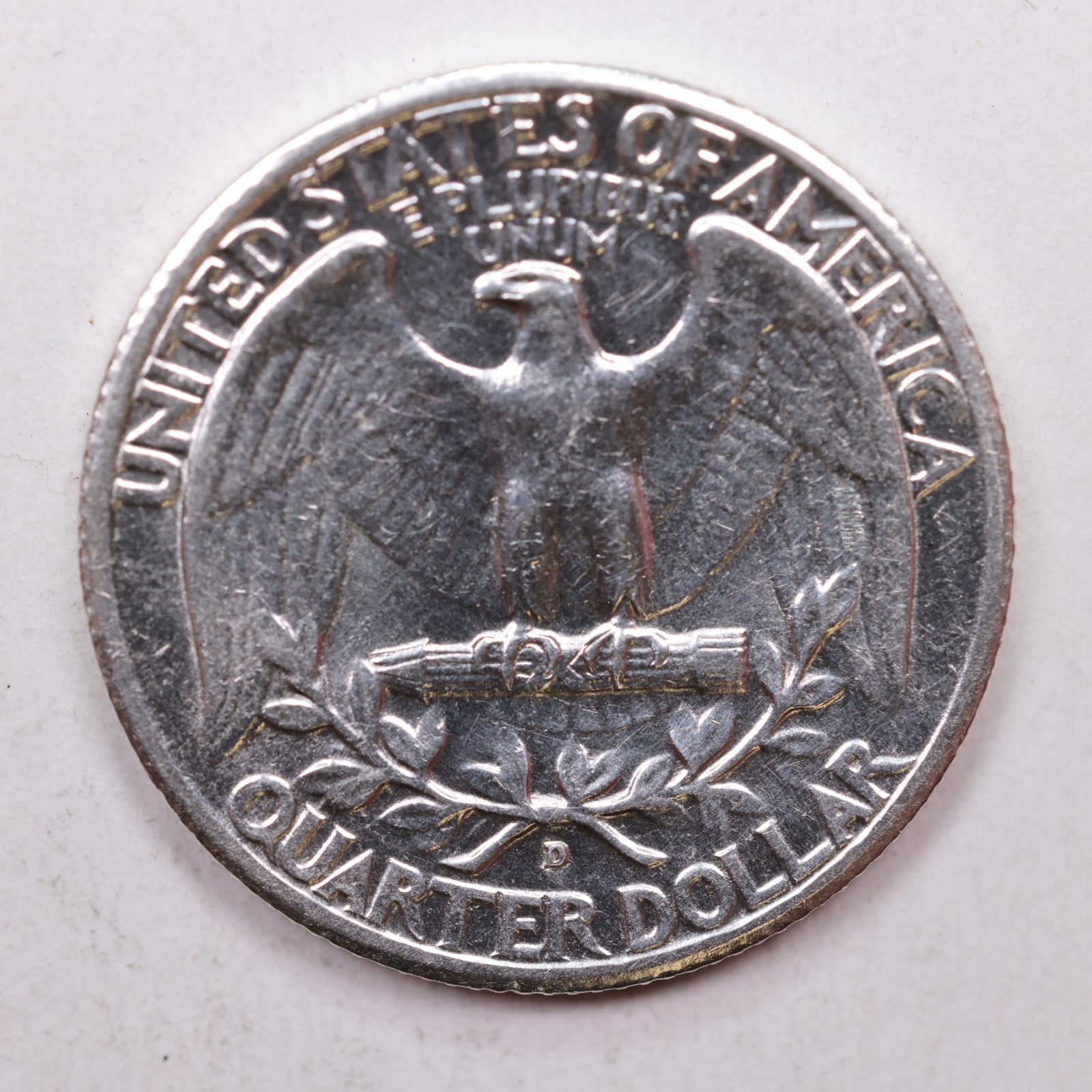 1934-D Washington Silver Quarter, About Uncirculated Coin, Store Sale #QR800.