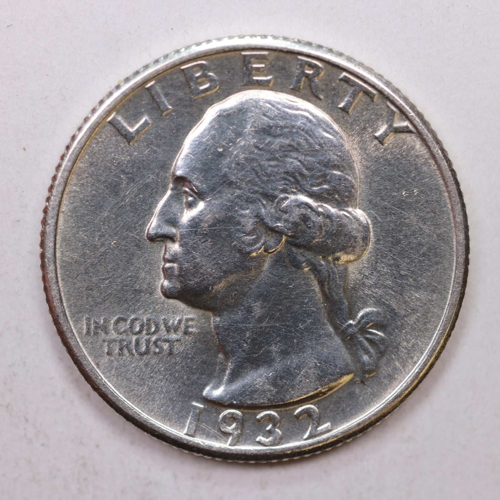 1932 Washington Silver Quarter, Gem Mint State, Uncirculated Coin, Store Sale #QR801.