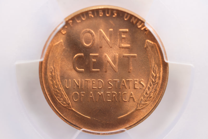 1945-D Lincoln Wheat Cent, PCGS Certified MS-66, Red., Store
