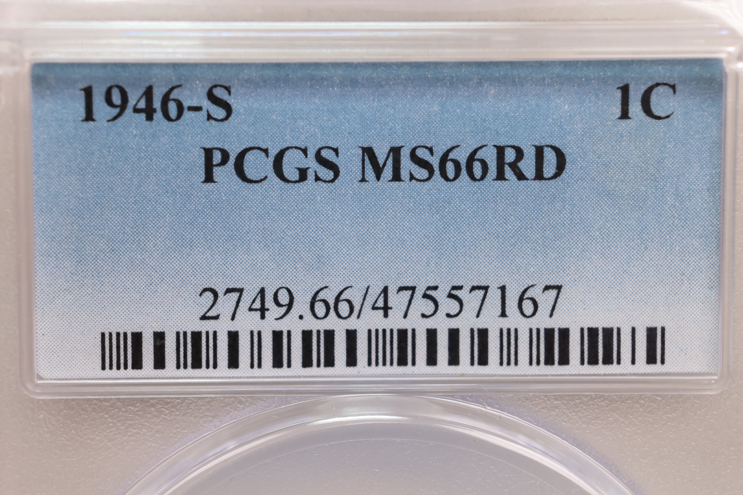 1945-D Lincoln Wheat Cent, PCGS Certified MS-66, Red., Store #GCT047