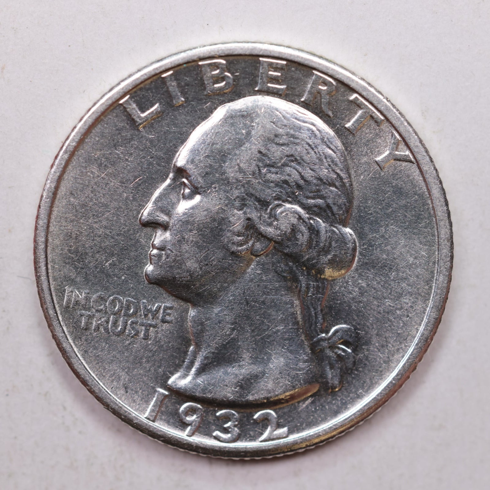 1932-S Washington Silver Quarter, Uncirculated Coin, Store Sale #QR805.