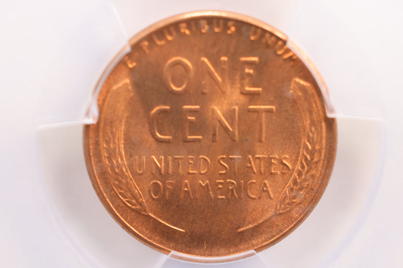 1945-D Lincoln Wheat Cent, PCGS Certified MS-66, Red., Store