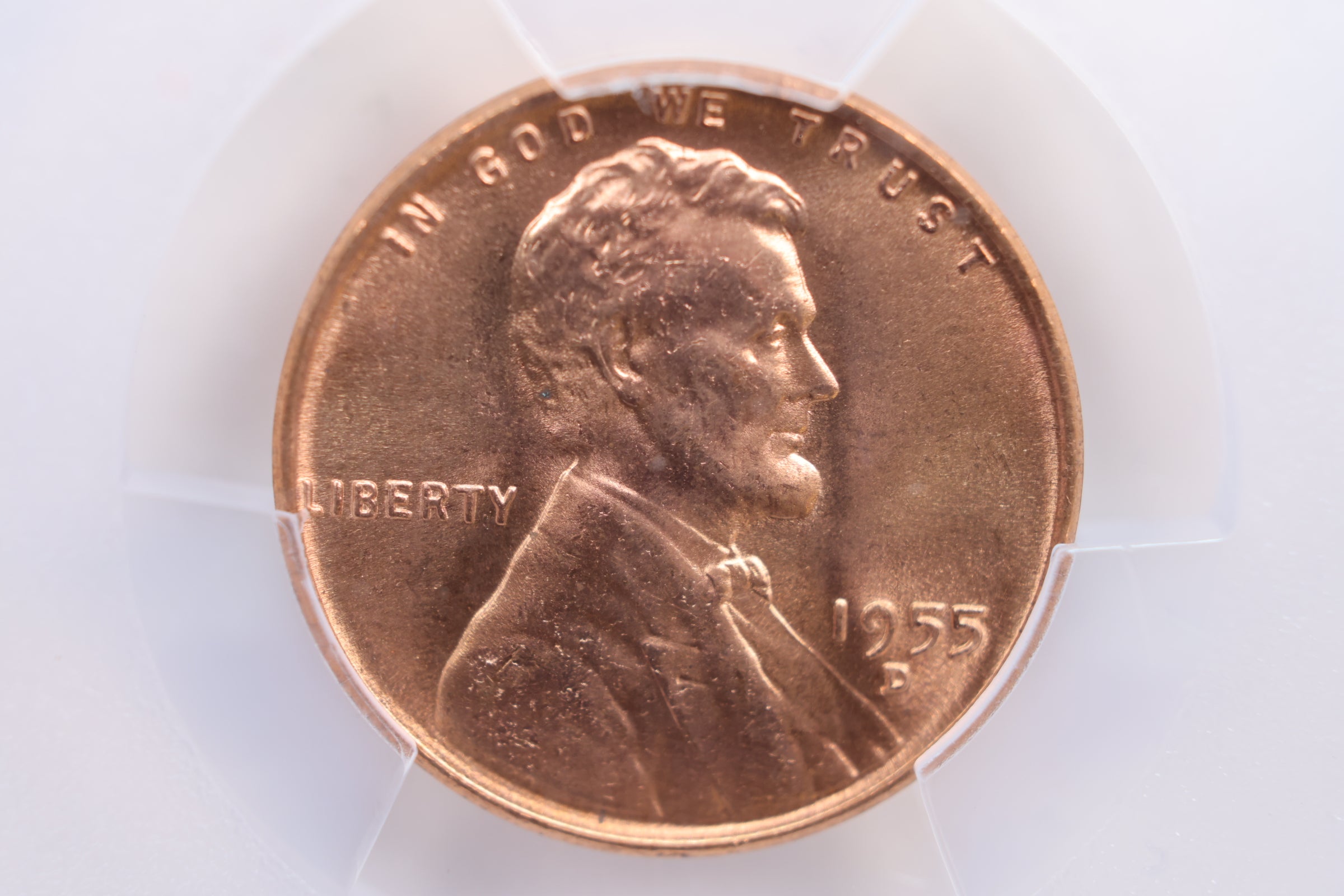 1955-D Lincoln Wheat Cent, PCGS Certified MS-66, Red., Store #GCT048