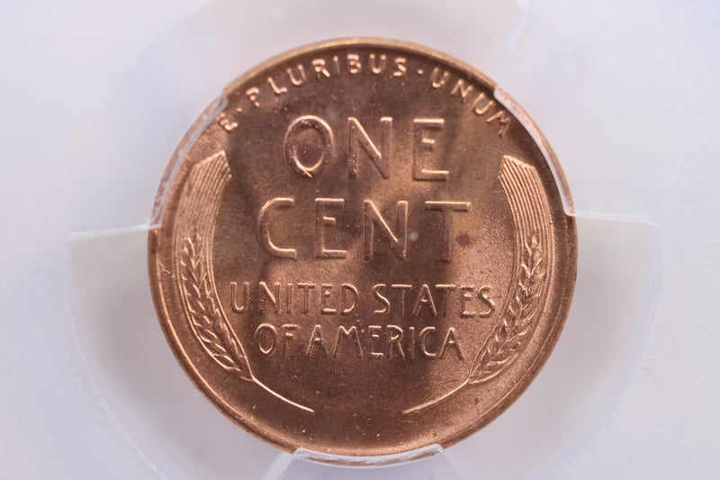 1955-D Lincoln Wheat Cent, PCGS Certified MS-66, Red., Store