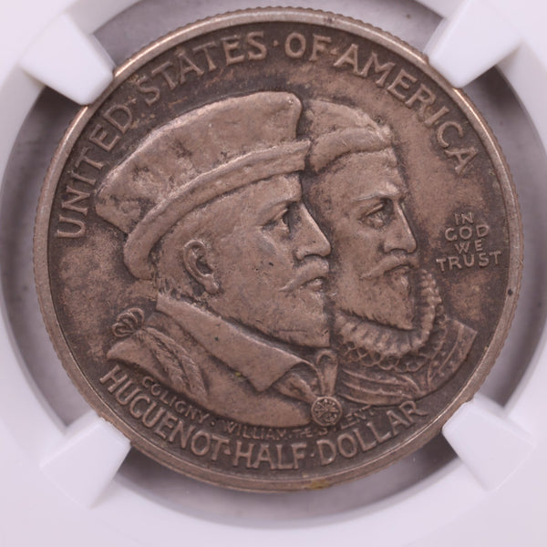 1924 Huguenot Silver Commemorative., NGC MS62, Store #GEC0013