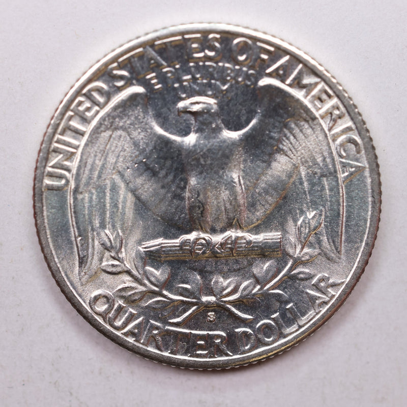 1937-S Washington Silver Quarter, Gem Uncirculated Coin, Store Sale