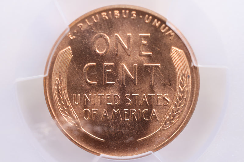 1955-D Lincoln Wheat Cent, PCGS Certified MS-66, Red., Store