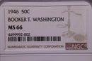 1946 Booker T. Washington Silver Commemorative., NGC MS66,
