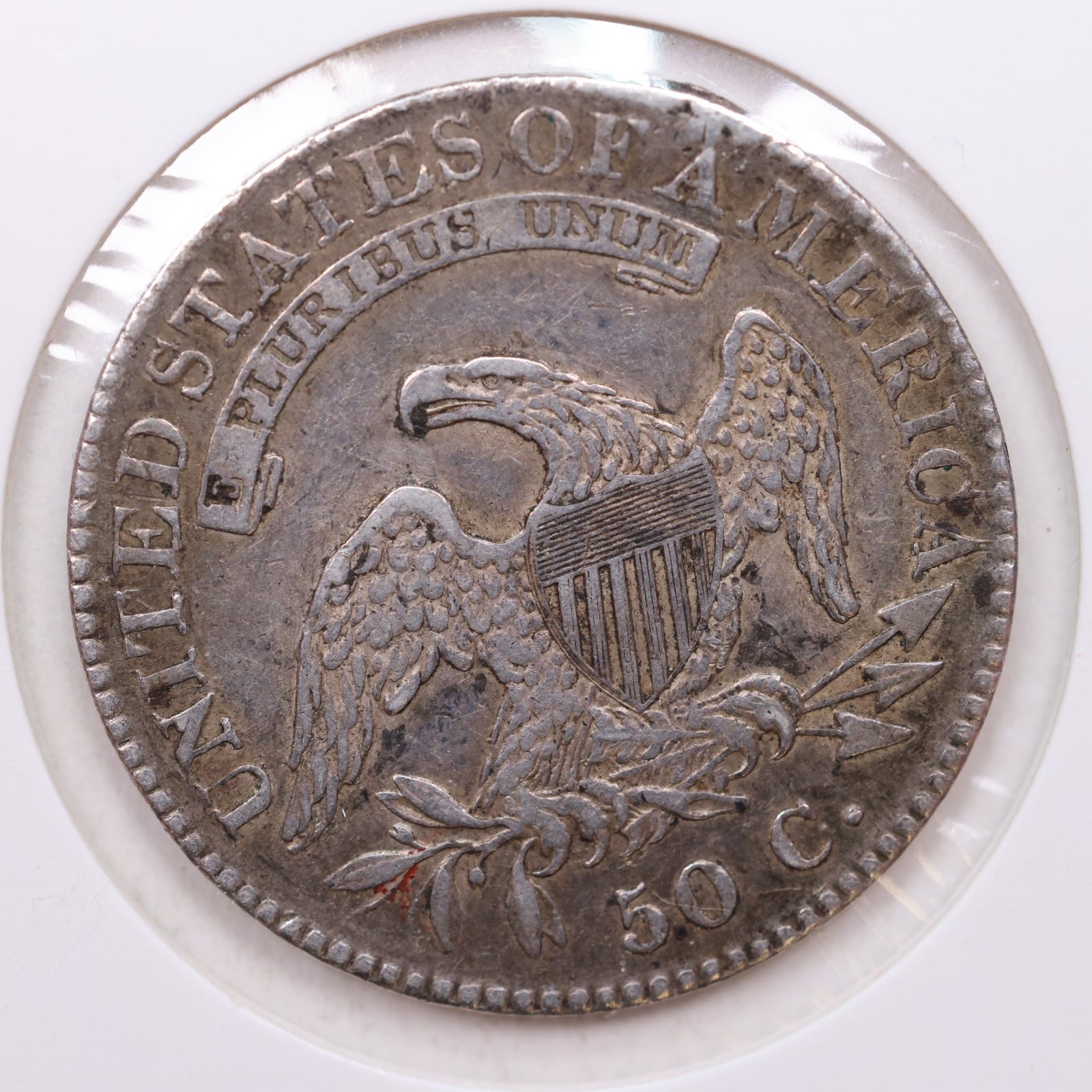 1821 Cap Bust Half Dollar, Very Fine Detailed Coin, Store #HR0744.