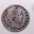 1897-O Barber Silver Half Dollar, Very Good Details, Store