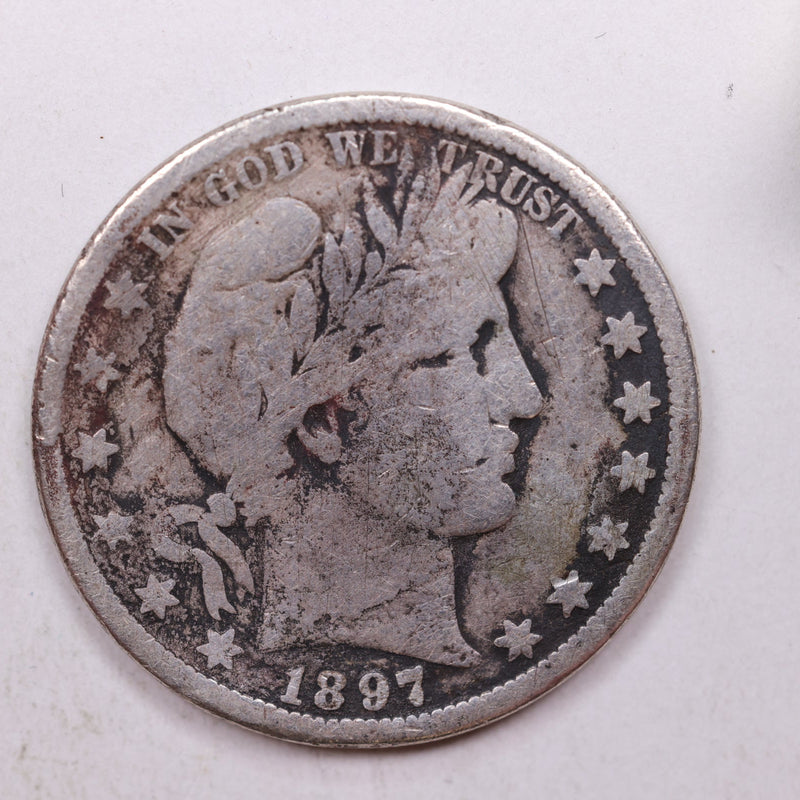 1897-O Barber Silver Half Dollar, Very Good Details, Store