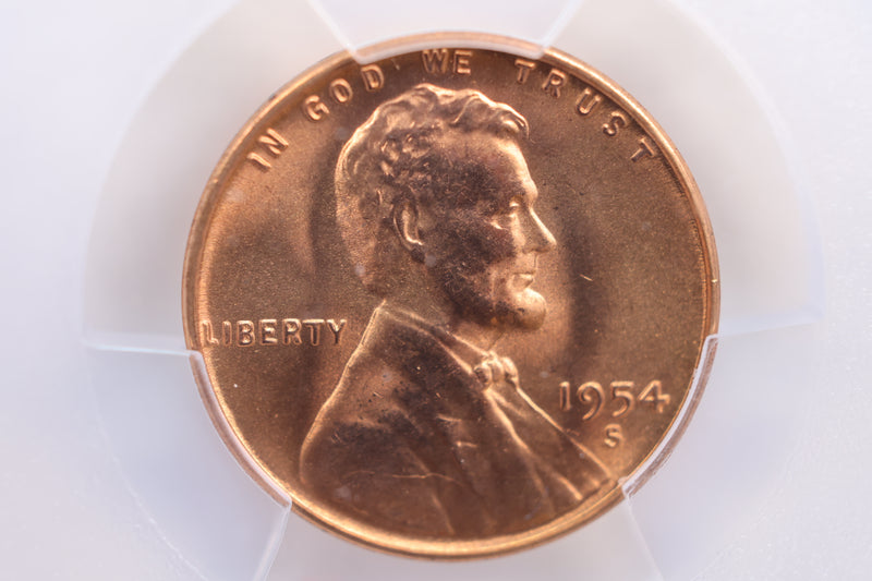 1946-S Lincoln Wheat Cent, PCGS Certified MS66, Red, Store