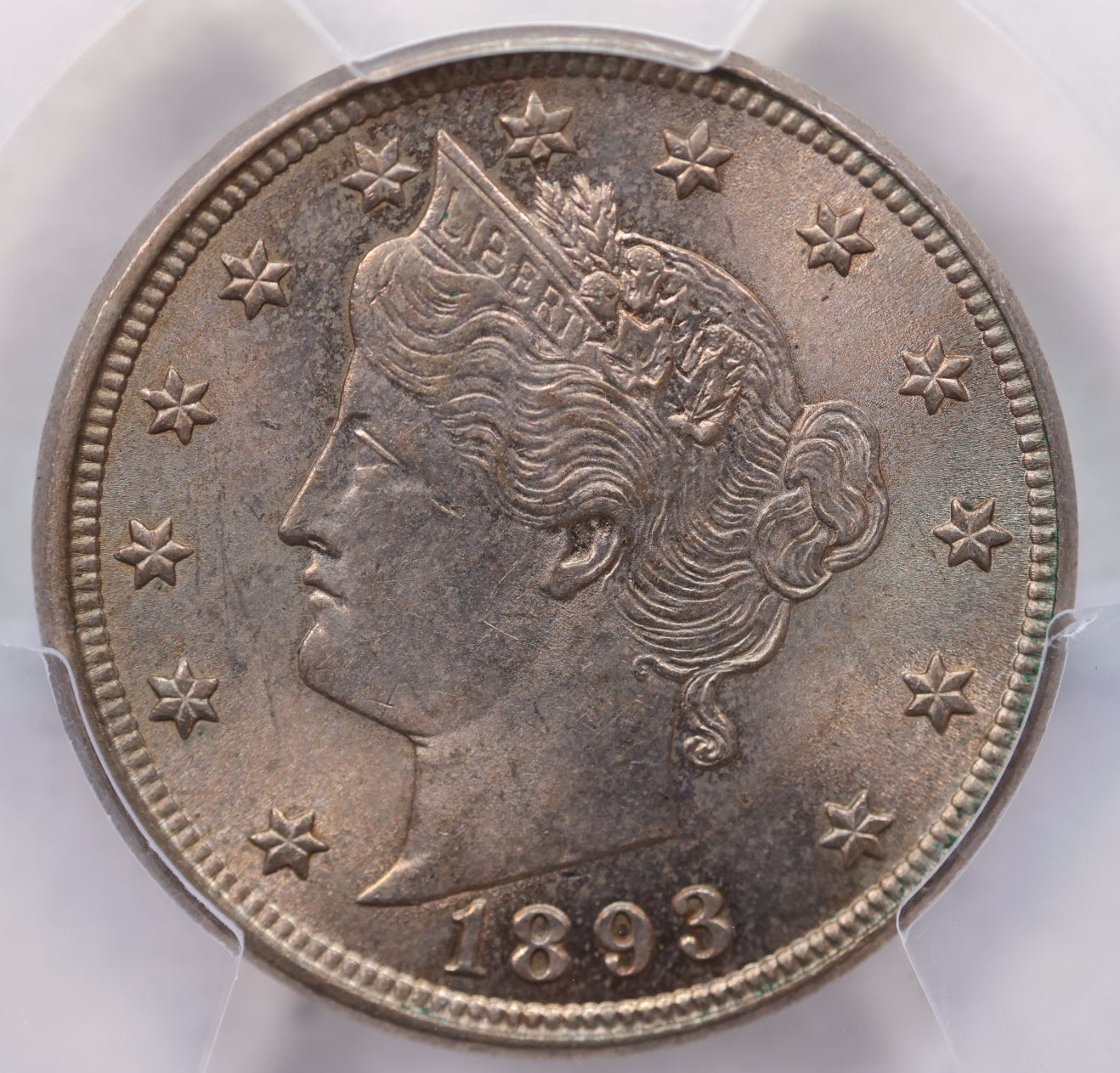 1893 Liberty Nickel, (V) Nickel, Gem Mint State, PCGS MS-63. Store #GNL006.